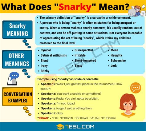 what does snarky attitude mean.